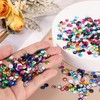 MECCANIXITY Loose Sequins 4200Pcs Silver Backed Cup Embroidery Sequins for