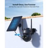 Xega Solar Surveillance Camera Outdoor Wireless 2K Super HD PTZ