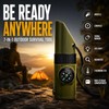 7-in-1 Survival Whistle Tool for Camping – Compact Compass, LED