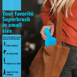 Janeke Mini Superbrush – Kids Hair Brush & Small Hair Brush for Detangling – Gentle Anti-Static Bristles – Vented Brush for Wet or Dry Hair – Great for Curly, Thick, Fine, and Wavy Hair (Mini Blue)