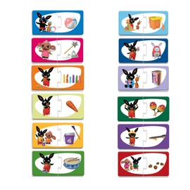 Liscianigiochi - Bing Officiel - Jeu Educatif Baby Logic - pour Enfant dès 1 an - Puzzle Bébé avec Pièces Renforcées - Jeu Memory - Développe Attention, Mémoire et Logique