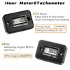 NInE-ROnG Tach Operating Hour Counter Digital LCD Inductive Tachometer RPM