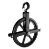 QWORK Scaffolding Wheels, 12" Aluminum Lifting Pulley, 1000 Lbs Ladder