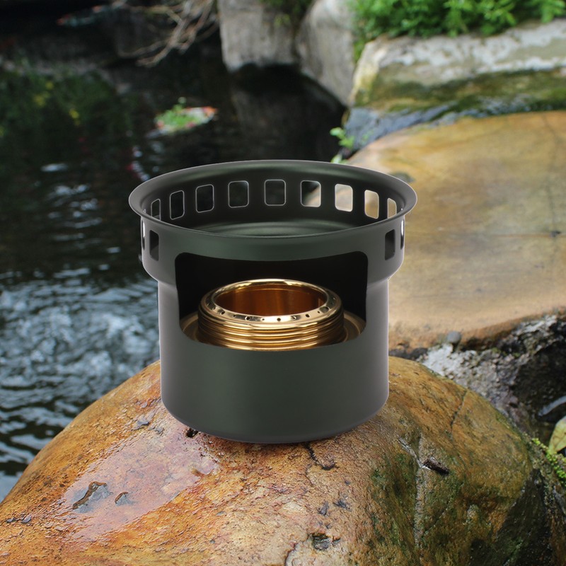 Spirit Burner Copper Windproof Portable Aluminium Alloy Alcohol Backpacking Stove