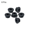 MECCANIXITY 6Pcs T Shape Rubber Grommet Mount Dia 22mm ID