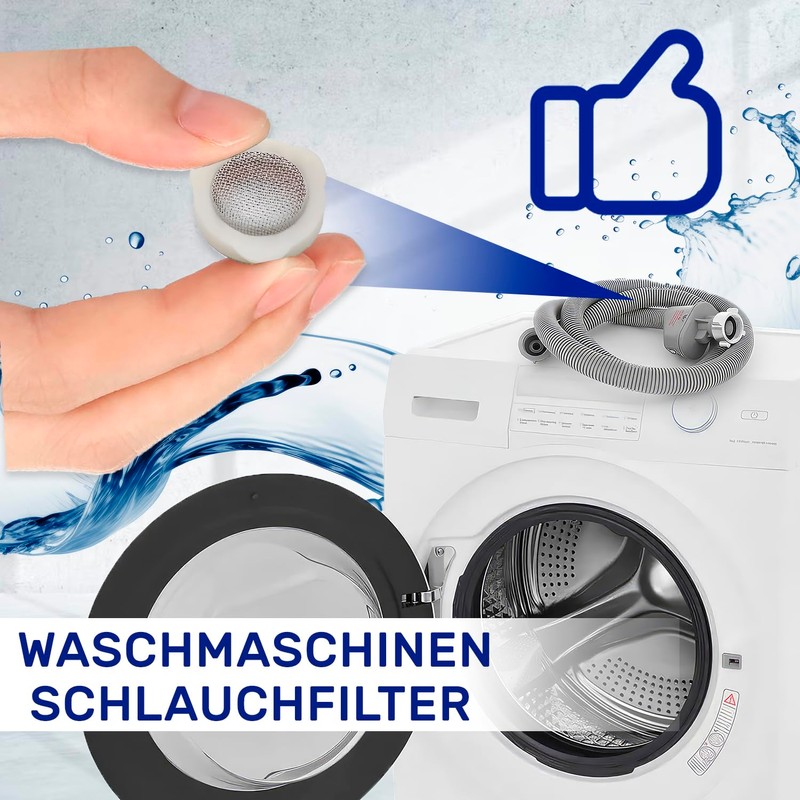 Rubber Seal with Strainer for Inlet Hose Washing Machine with