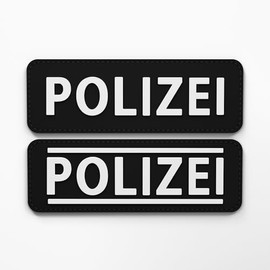 Patch Force - Police Equipment - Police Patch as Badge for Police Uniform, Police Vest, Utility Bag, Jacket or Backpack - 3D Rubber Velcro Patch - 12 x 4 cm