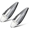 LBRST 17 LED Chrome Truck Roof Lights Amber Torpedo Cab