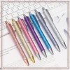 NTGRTY 7 Glitter Ballpoint Pens Bling Metal Pens for School