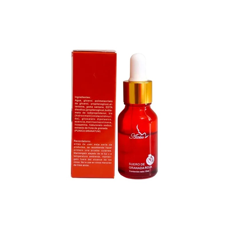 Kit 5 Serum De Granada Facial 15ml Hidratante Antioxidante