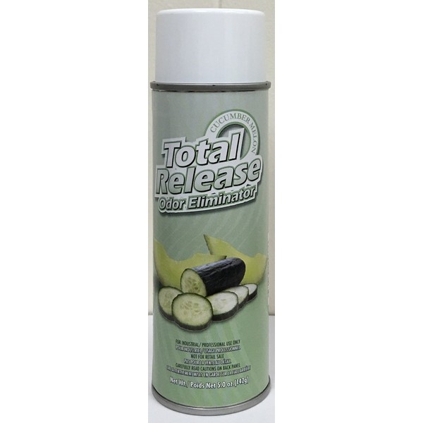 Hi-Tech Total Release Odor Eliminator - Cucumber Melon - Use as an Odor Fogger (Bomb) or Short-Burst Spray (5oz Aerosol)