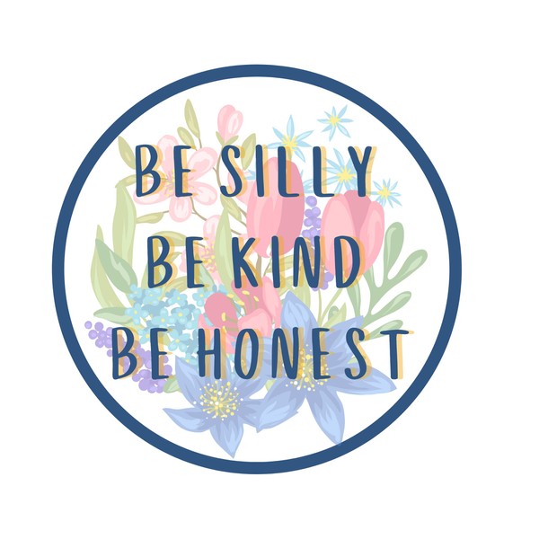 Be Silly Be Kind Be Honest - Imán redondo para coche, diseño bohemio para casilleros, frigoríficos, coches y camiones, 13,7 cm