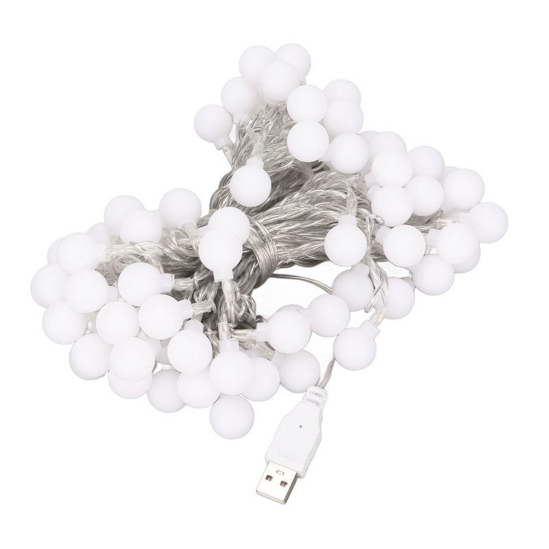 Ball String Lights Waterproof USB Port Power Supply LED Decorative
