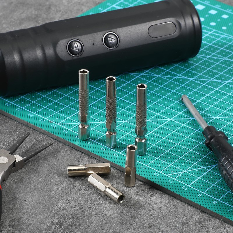 6PCS 1/4 to 4mm Bit Adapter, Hex Screw Driver Bit