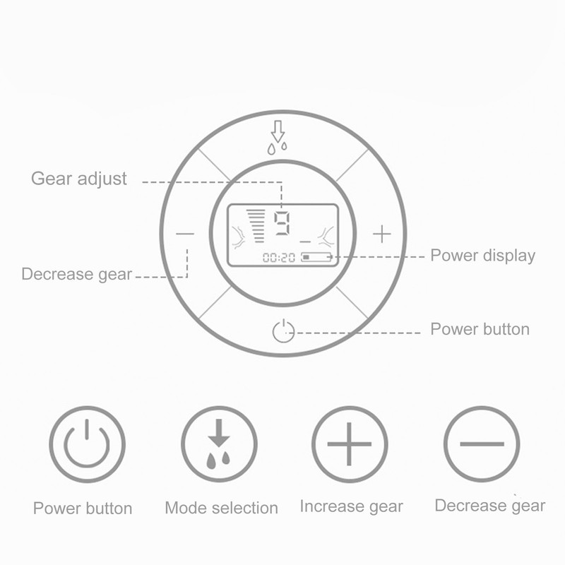 Single Wearable Breast Pump 9 Suction Strength Prevent Backflow Low