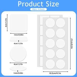 ElevateTech Clear Tablecloth Clips 40 Pcs Transparent Table Cloth Clip Double Sided Adhesive Picnic Table Cloth Holder Mounting Tape Windproof Tables Cover Clips for Indoor Outdoor Camping Picnic