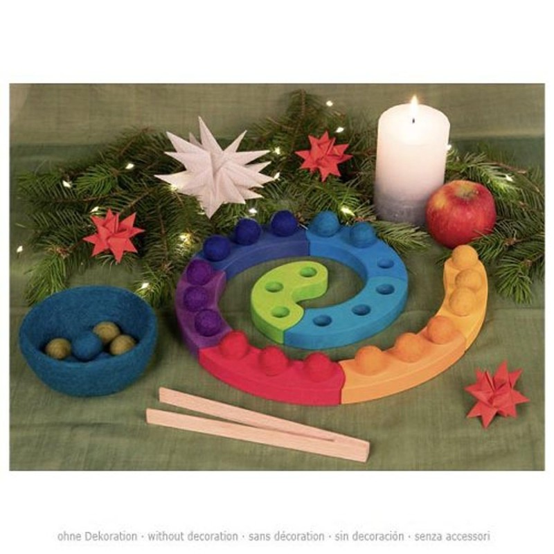 goki 58354 - Colour Sorting Game and Advent Spiral -