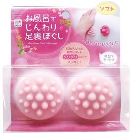 Marna B647P Bath Soft Foot Soles, Soft (Suction Cups, Foot Points, Back, Scapula), Sensation Pressed by Your Fingers, Massage, Healing Present,