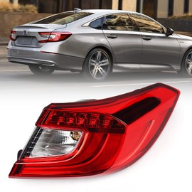 Huray Tail Light for Honda Accord 2018-2021 Outer Taillight Assembly Brake Lamp Replacement Passenger Side (Right)