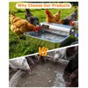 3 Gallon Automatic Chicken Waterer, Real 304 Stainless Steel Metal
