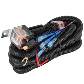 Greluma Kit cablaggio relè clacson, 12V 80A 4 pin clacson per auto SPST altoparlante cablaggio kit per auto camion con presa relè