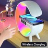Mini Wireless Speaker Charger, Atmosphere Light with Wireless Charging Function