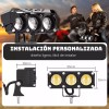 Faros Auxiliares Led De Doble Color 70w P/auto, Moto, 2