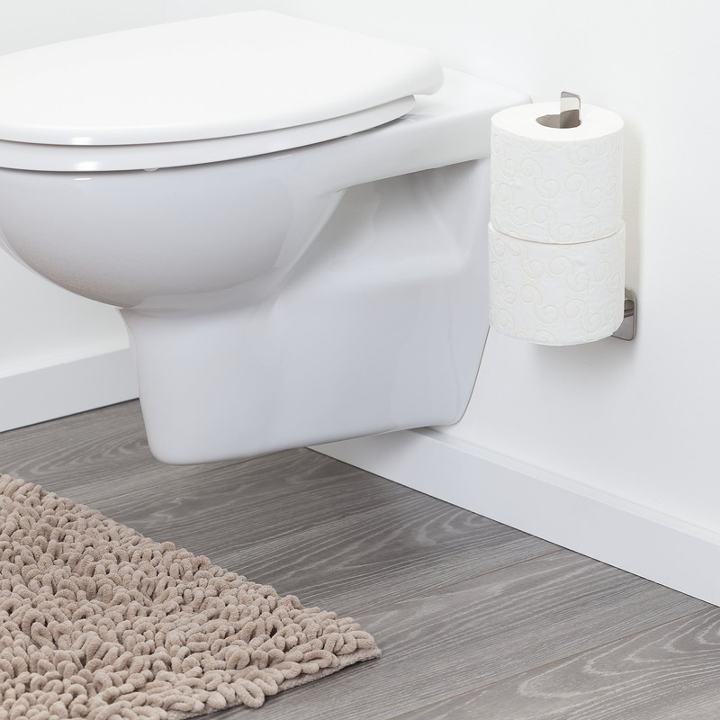 Tiger Colar Spare Toilet Roll Holder, Mounting Without Drilling, Stainless