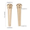 Swhmc Pack of 6 Brass Guitar Bridge Gold Endpin 6