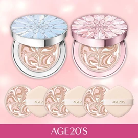 Age 20's 에이지투웨니스 에센스 커버팩트 더 블루밍 에디션 본품2+리필3 , 21호 / Age 20's Essence Cover Pact The Blooming Edition 2 Main + 3 Refills, No.21