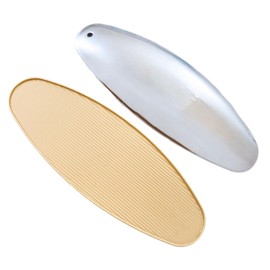 Frediuo 2x Hair Barrettes for Women DIY Craft Blank Headpiece Lightweight Hairclips Classic for Thick Hair Spring French Hair Clips, Matte Gold Big