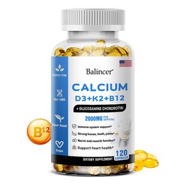 Balincer Calcium D3+K2+B12+Glucosamine Chondroitin 120 Capsules