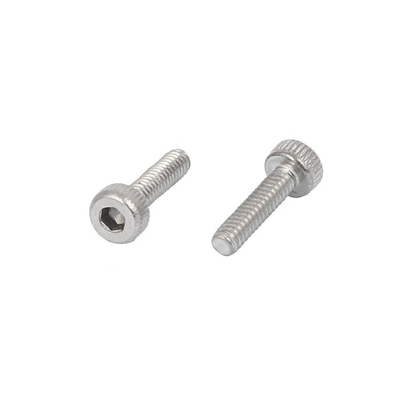 TOP-VIGOR 120Pcs M2-0.4 x 8mm Hex Socket Head Cap Screws,