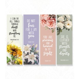 Original Grace in Bloom: 4-PC Bible Verse Bookmark Set