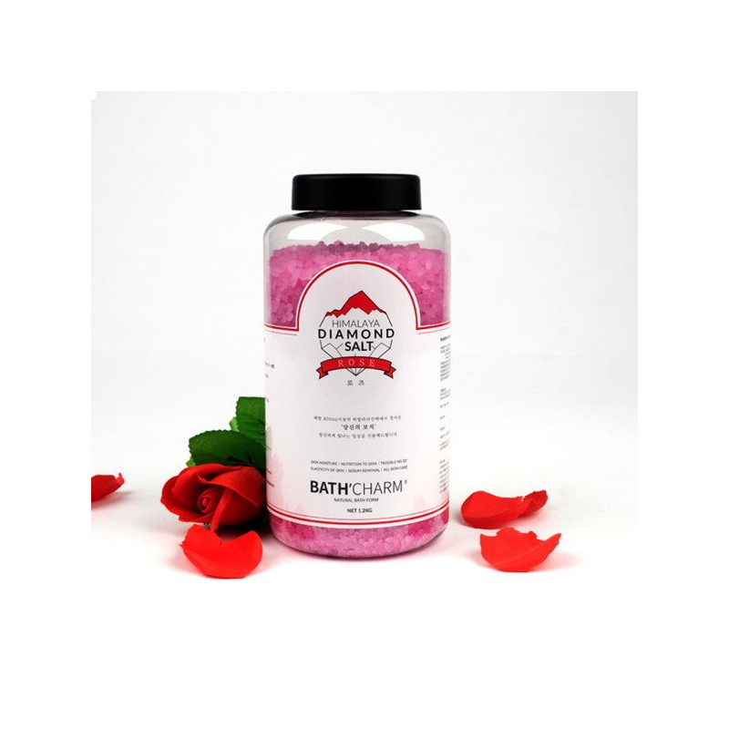 Bath Charm Himalayan Diamond Salt 1.2KG bath salt, pink salt