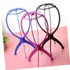 Healeved 1pc Blue Folding Wig Stand Holder Stable Display Hanger