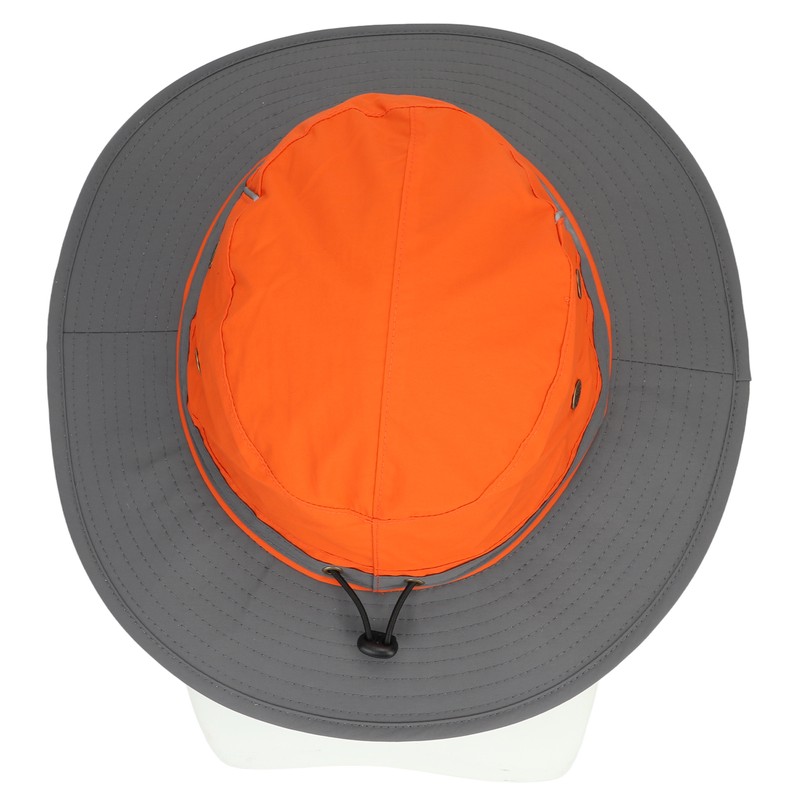 UPF50+ Fishing Hat with Reflective Strip Mesh Vents Adjustable Wide
