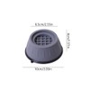 Leheybia 4 Pcs Shock And Noise Cancelling Washing Machine Support,