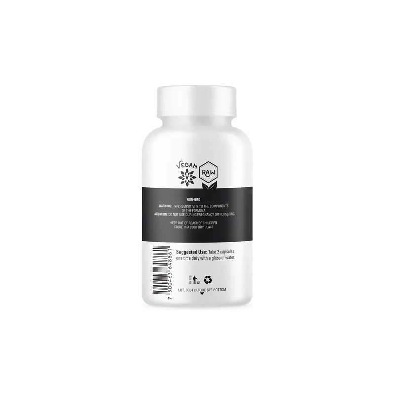 Organic Side Maca Negra Orgánica 500mg 60 Caps Sfn