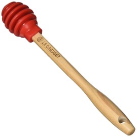 Le Creuset Silicone Honey Dipper, 6 1/2" x 1", Cerise