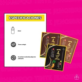 Axiu 10 Shampoo Tinte Instantaneo 15min Cubre Canas Jengibre