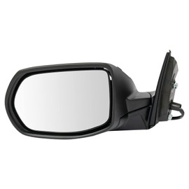 TRQ Left Mirror without Heat with Textured Cover Drivers Side Compatible with 2017-2022 Honda CR-V HO1320316 HO1320317