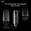 NMKL38 140PCS Dual Nail Forms Extension Poly Nail Gel Full
