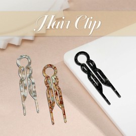 AstraGlam Hair Needles Set in Trendy 2025 Design, French Hair Pins for All Hairstyles from Straight to Curly, Durable and Lightweight Hair Accessories, 3PCS