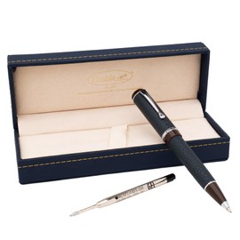 Conklin Duragraph Savoy Ballpoint Pen – Marbled Resin + Free Extra Black Gel Refill – Sophisticated Twist Pen Gift for Men, Writers, Professionals