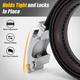 BELTROAD Men Ratchet Belt Buckle Only Replacement Belt Buckle Automatic Click Buckle for 1 3/8" Slide Belt Straps Adjustable