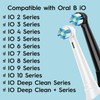 IO Replacement Heads Compatible with Oral B IO 2/3/4/5/6/7/8/9/10 Series