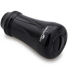 HEIGHTEN 0.7 inch (19 mm) Reel Handle Knob 0.2 oz (6.8 g) for Shimano Type A (Daiwa Type S) New Pillar Series (Black) (869)