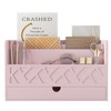 Wisuce Bamboo Mail Organizer Countertop Desktop with Drawer - All-in-One