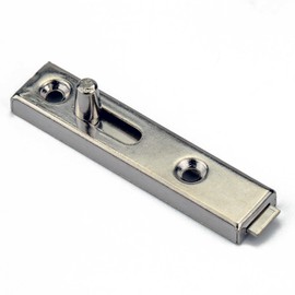 Mprofi MT® 2 x Metal Furniture Latch - Lock Bolt for Bathroom, Pet - 70 mm x 15 mm Push Bolt for Furniture Including Locking Angle - Sliding Bolt for Doors for Screwing - Straight ZS/2